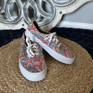 Paisley Print Vans Sneakers